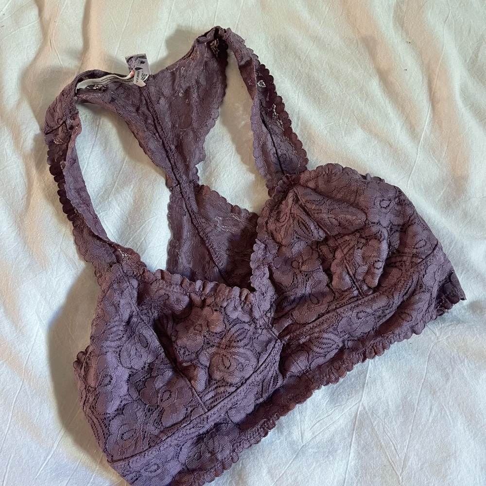 Purple free people bralette